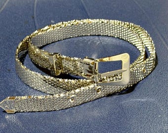 Amazing WHITING & DAVIS Signed New Old Stock Vintage 1980's Gold