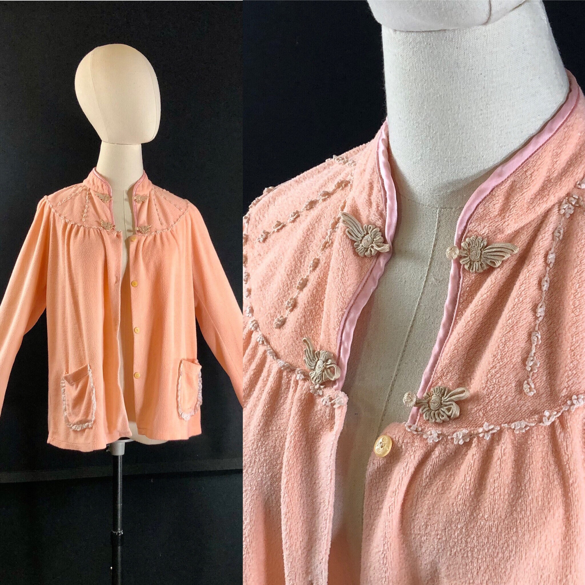 terry cloth bed jacket