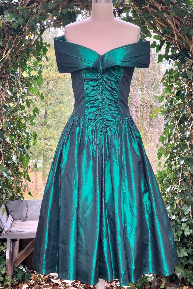 80s 1980s dress / GUNNE SAX Dress / party prom dress green | Etsy