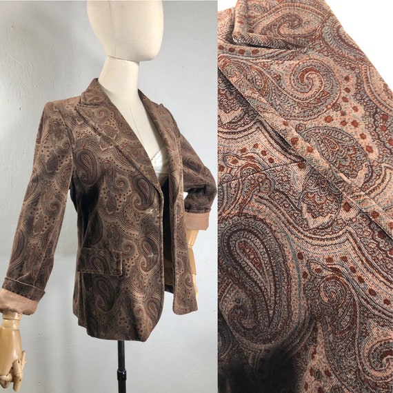 vintage 1970s blazer / TED LAPIDUS Paris 70s cotto