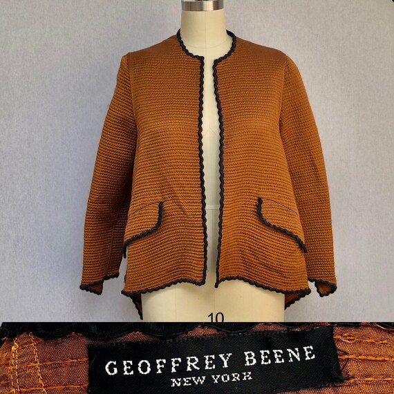80s jacket / GEOFFREY BEENE vintage 1980s fall jac