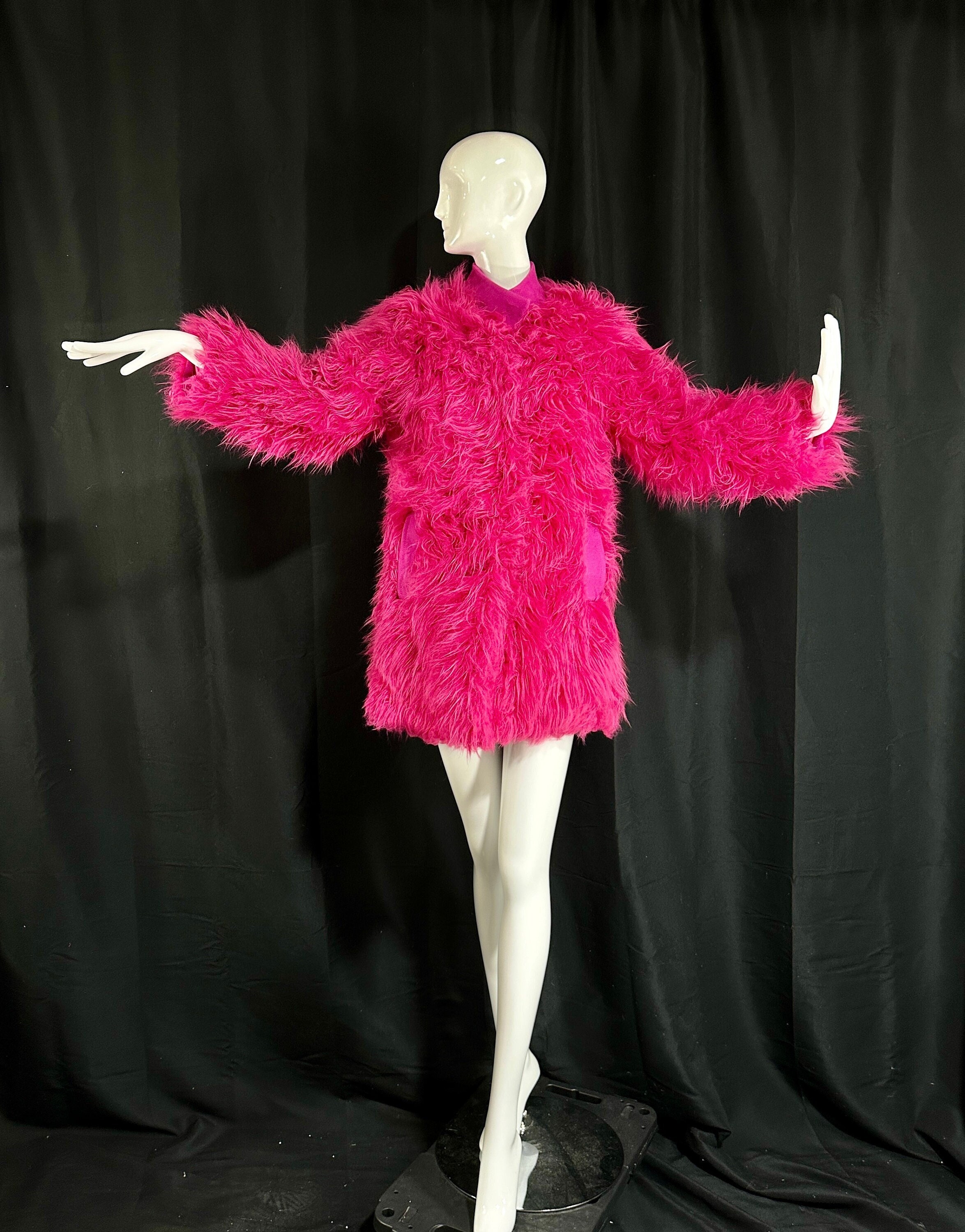 1980s Yves Saint Laurent Pink Feather Jacket at 1stDibs  pink feather  coat, feather boa jacket, feather jacket pink