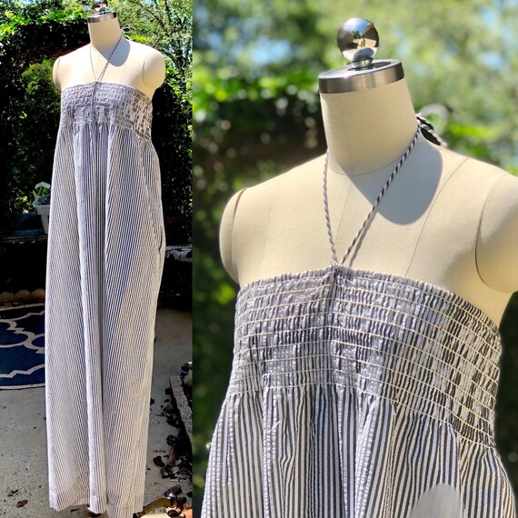 80s dress / Vintage John Anthony Dress / Cotton Se