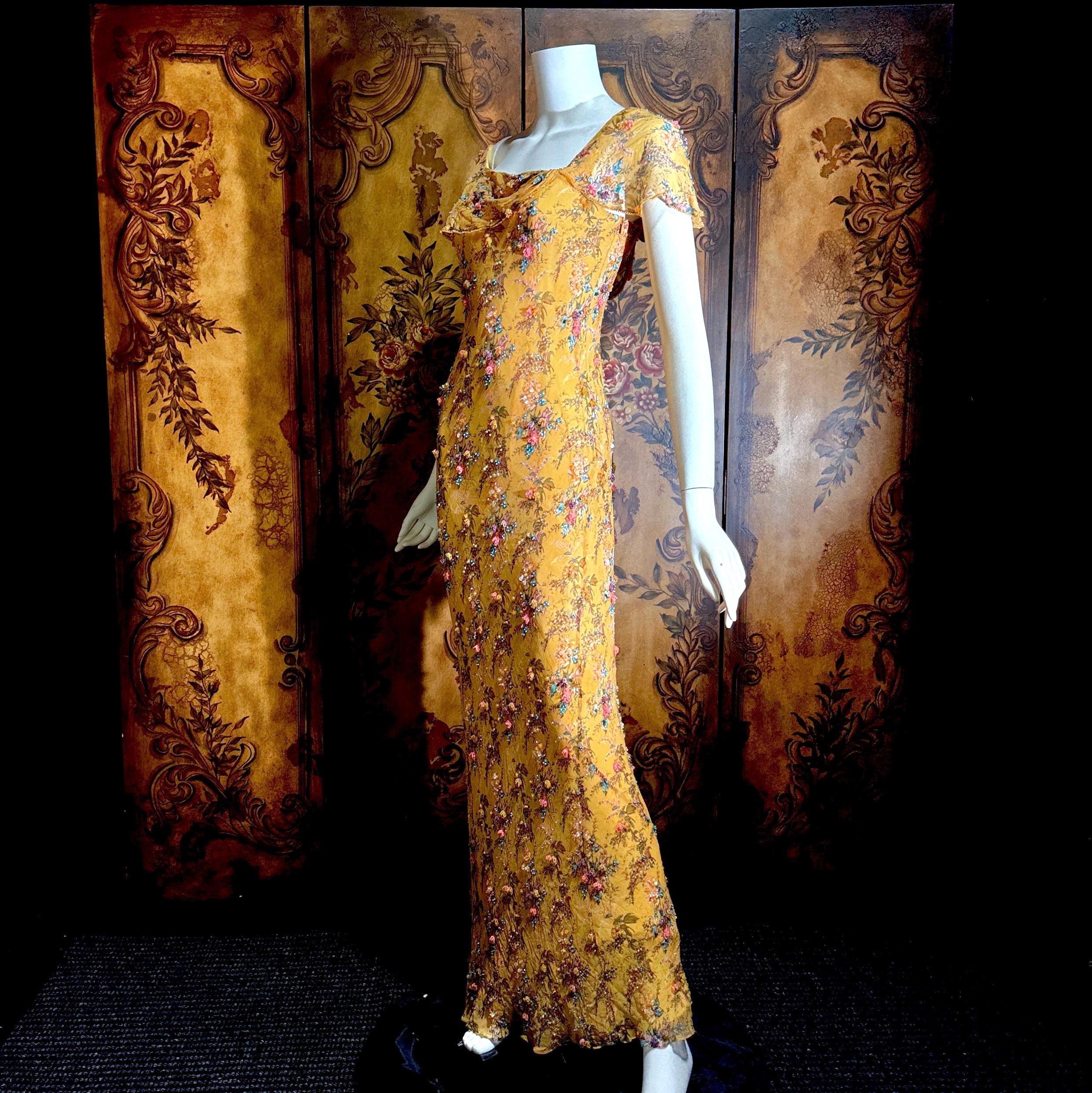 Sue Wong Silk Dress - Etsy