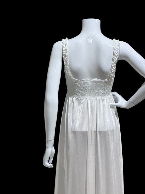 vintage nightgown slip dress, OLGA 92040 Snowy wh… - image 7