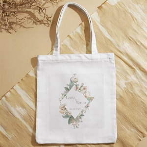 Wedding bag template | editable and customizable template | Elegant and floral wedding bag | Fiorita Wedding Bag Template