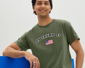 Donald Trump T-Shirt, Trump Shirt, Vaterländisches Tshirt, Trump Merch, Trumpf Präsident, Politisches Shirt, 47. US Präsident Inauguration Shirt