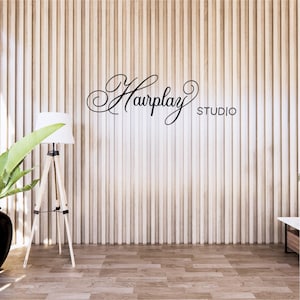 Modern Custom Logo Sign – Personalized Wall Art for Business in Acrylic – Unique Sign for Office, Salon, or Studio Decor
