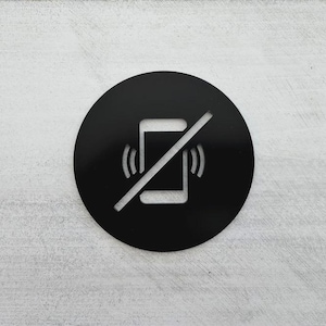 Cell Phone Use Not Allowed Sign Acrylic 3 mm – No Cellphone Use Symbol Safety Restriction Sign – Workplace Office Home