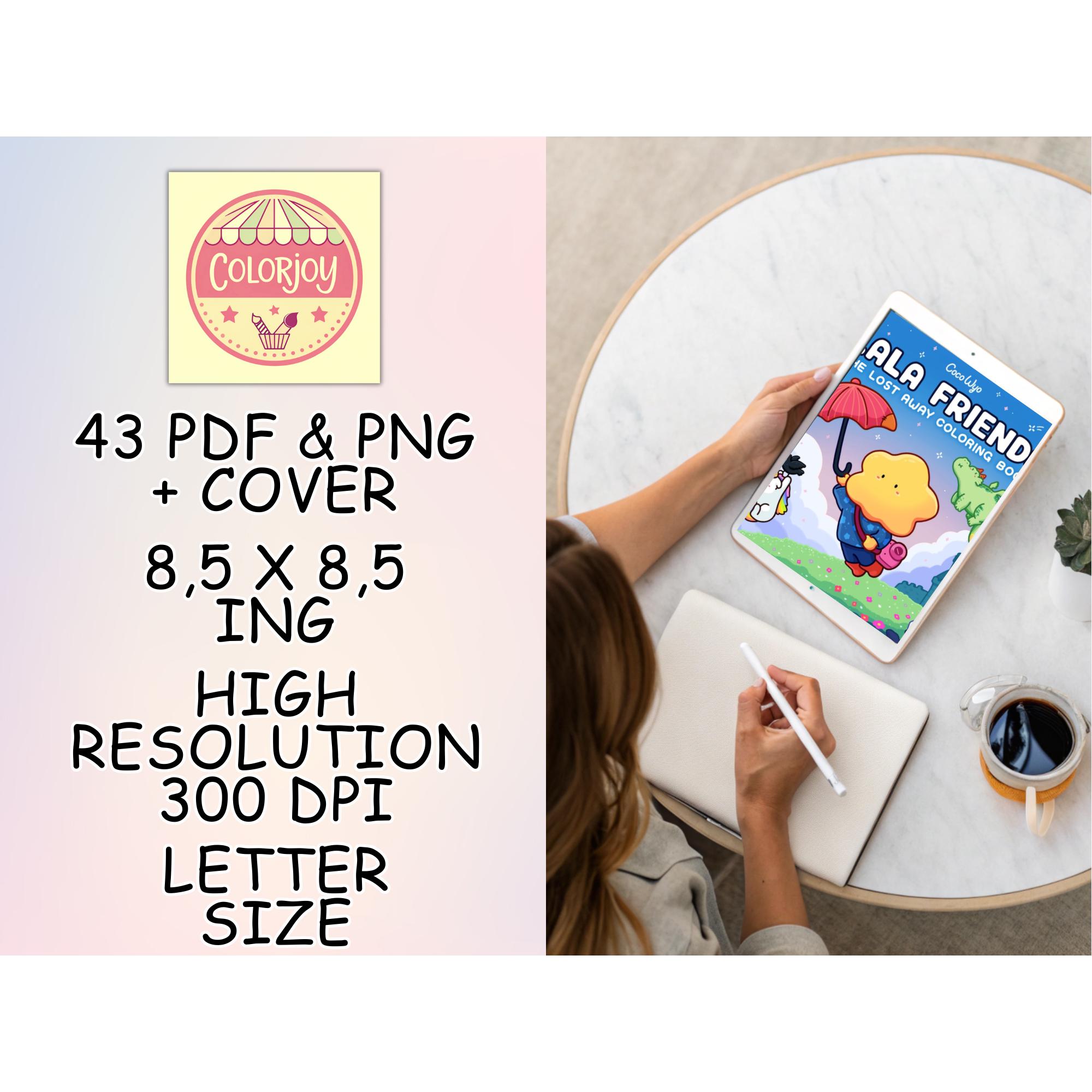 Lala Friend Lala Friends Coloring Book PDF + PNG | Printable Cute Kawaii Coloring ...
