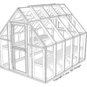 8' x 10' Greenhouse Plans - Printed Version