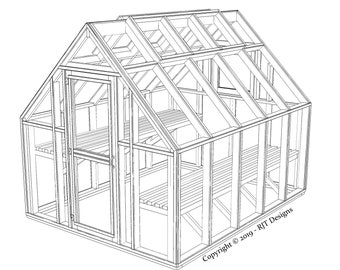 8' x 10' Greenhouse Plans - Printed Version