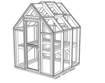 6' x 6' Greenhouse Plans- Printed Version