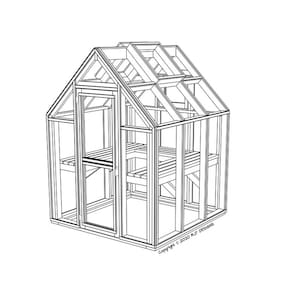6&#39; x 6&#39; Greenhouse Plans- PDF Version