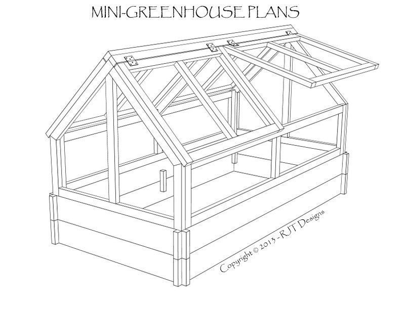 Mini- Greenhouse Plans - PDF Version - Etsy
