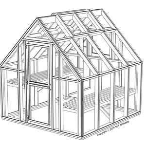 8' x 8' Greenhouse Plans - PDF Version