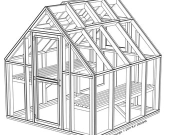 8' x 8' Greenhouse Plans - PDF Version