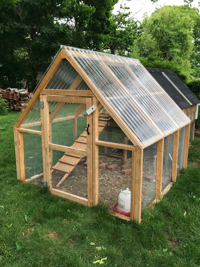 4' X 6' Backyard Chicken Coop Plans Printed Version Etsy