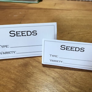 Seed Saving Envelopes - Printable PDF