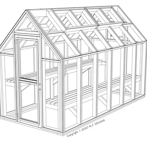 6&#39; x 12&#39; Greenhouse Plans - PDF Version