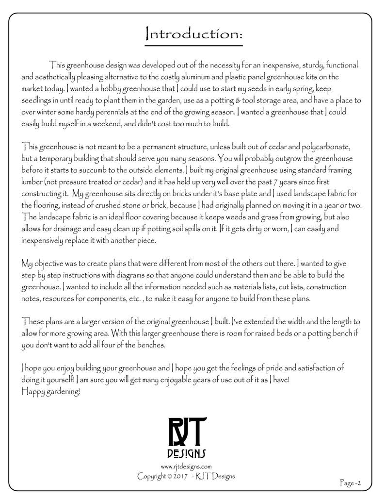 8' x 8' Greenhouse Plans PDF Version image 7