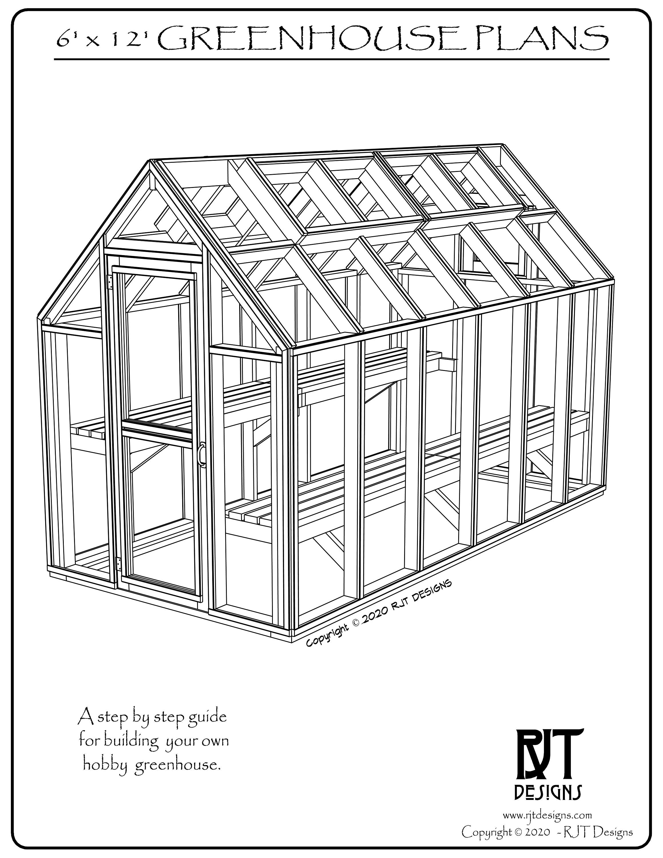 6' X 12' Greenhouse Plans PDF Version - Etsy
