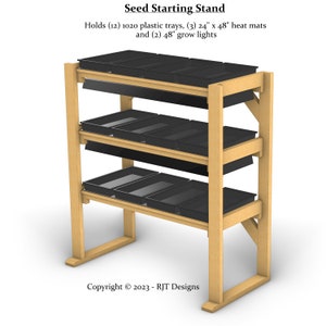 Seed Starting Stand Plans Printed Version image 1