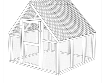 6' x 6' Chicken Run Plans- PDF Version