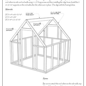 8' x 8' Greenhouse Plans Printed Version image 8