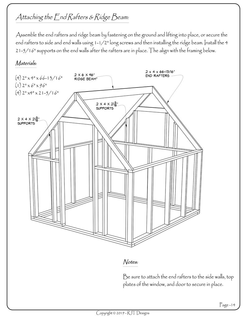 8' x 8' Greenhouse Plans Printed Version image 8