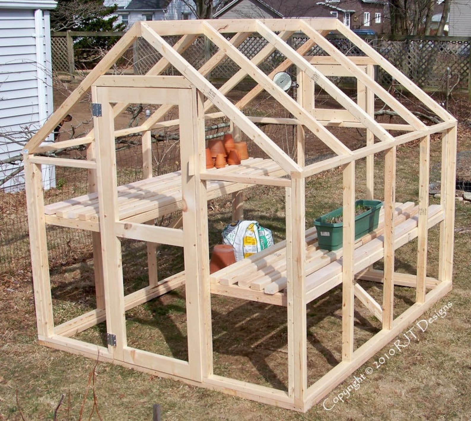 6'10 x 8'0 Greenhouse Plans PDF Etsy