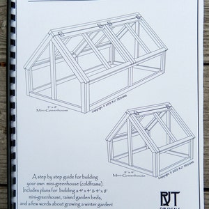 Mini- Greenhouse Plans - Printed Version