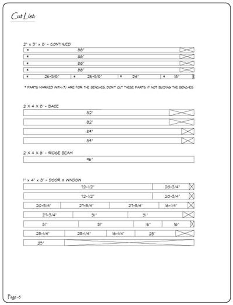 6'10 x 8'0 82 wide x 96 long Greenhouse Plans PDF Version image 5