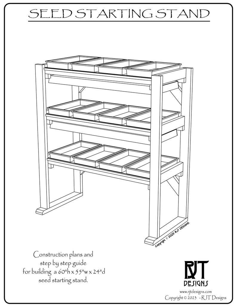 Seed Starting Stand Plans Printed Version image 4