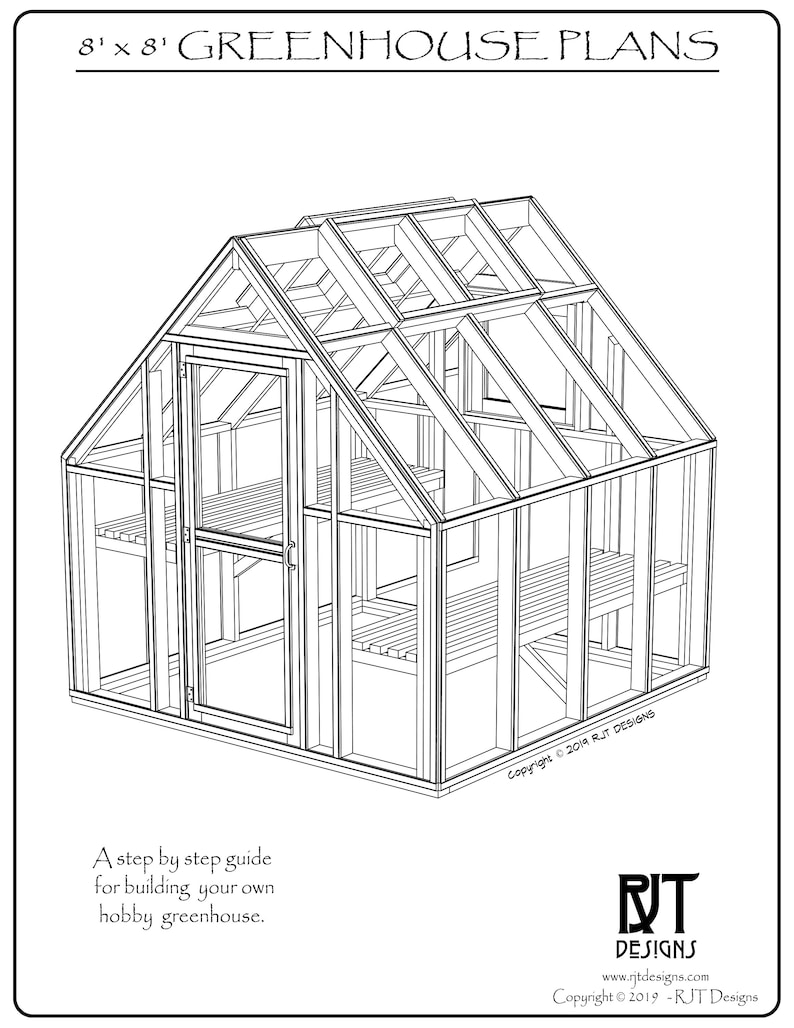 8' x 8' Greenhouse Plans PDF Version image 4