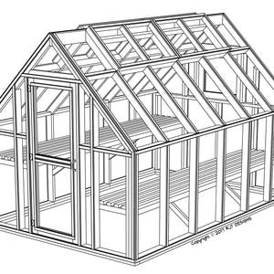 8' x 12' Greenhouse Plans - PDF Version