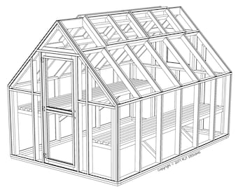 8' x 12' Greenhouse Plans - PDF Version