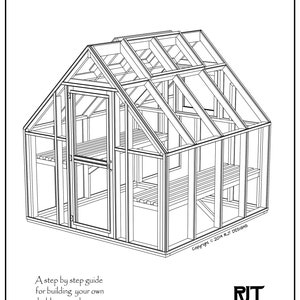 8' x 8' Greenhouse Plans Printed Version image 4