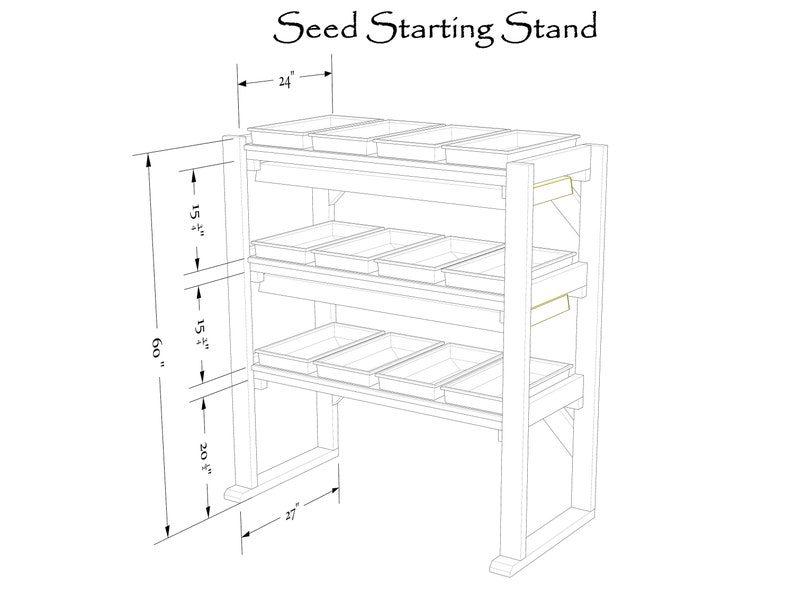 Seed Starting Stand Plans Printed Version image 5