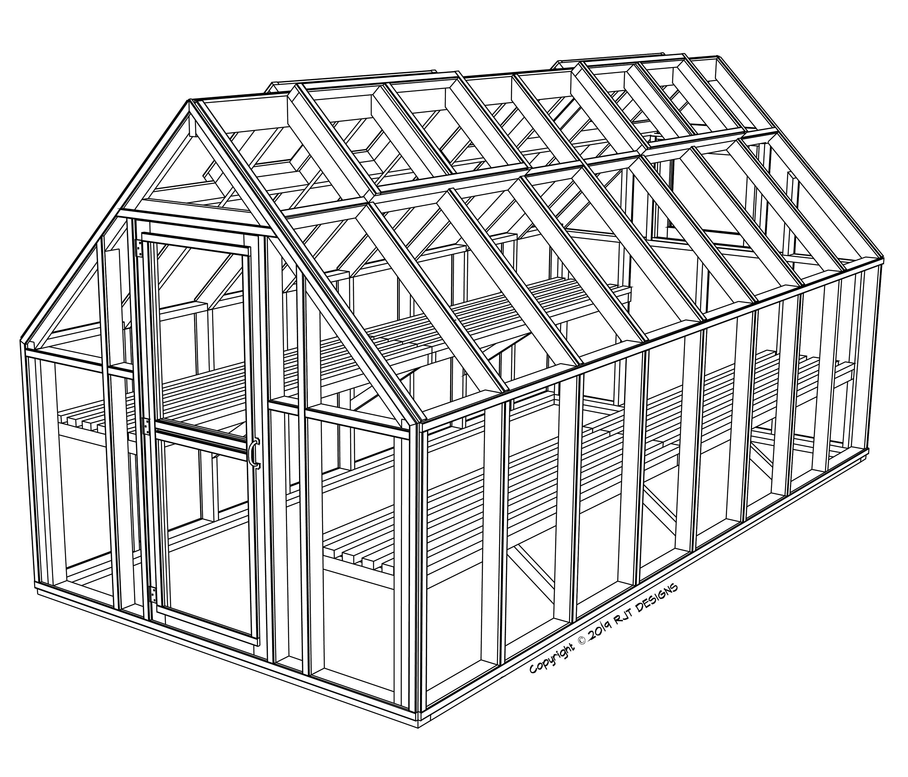 8' x 16' Greenhouse Plans PDF Version Etsy España