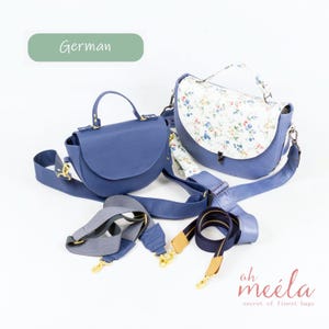 ohBetti Mini-Midi German * Bag - eBook Halfmoonbag in 2 sizes * PDF sewing pattern