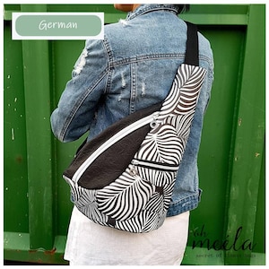 ohRonni Big German * Bag - eBook Slingbag - Crossbodybag * PDF Sewing Pattern German