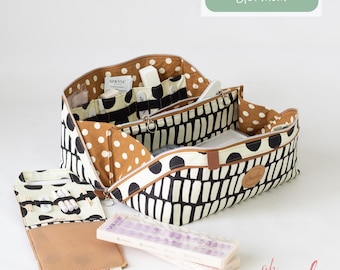 ohKristi Big German * Bag - eBook Project Bag - Toiletry Bag * PDF Sewing Pattern Instructions in German