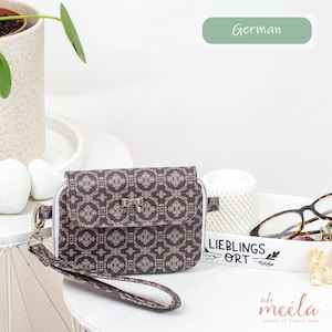 ohWalli Mini Duits * Tas - eBook Portemonnee - Handtas - Clutch - Schoudertas * PDF Naaipatroon Duits