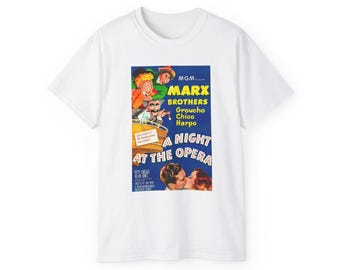 Marx Brothers Film "A Night at the Opera" Unisex Cotton T-Shirt