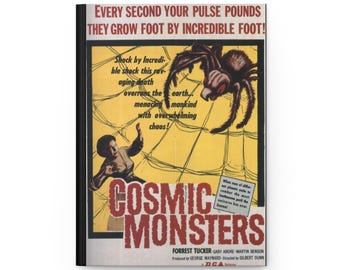 Vintage Horrorfilm "Cosmic Monsters" Hardcover Notizbuch