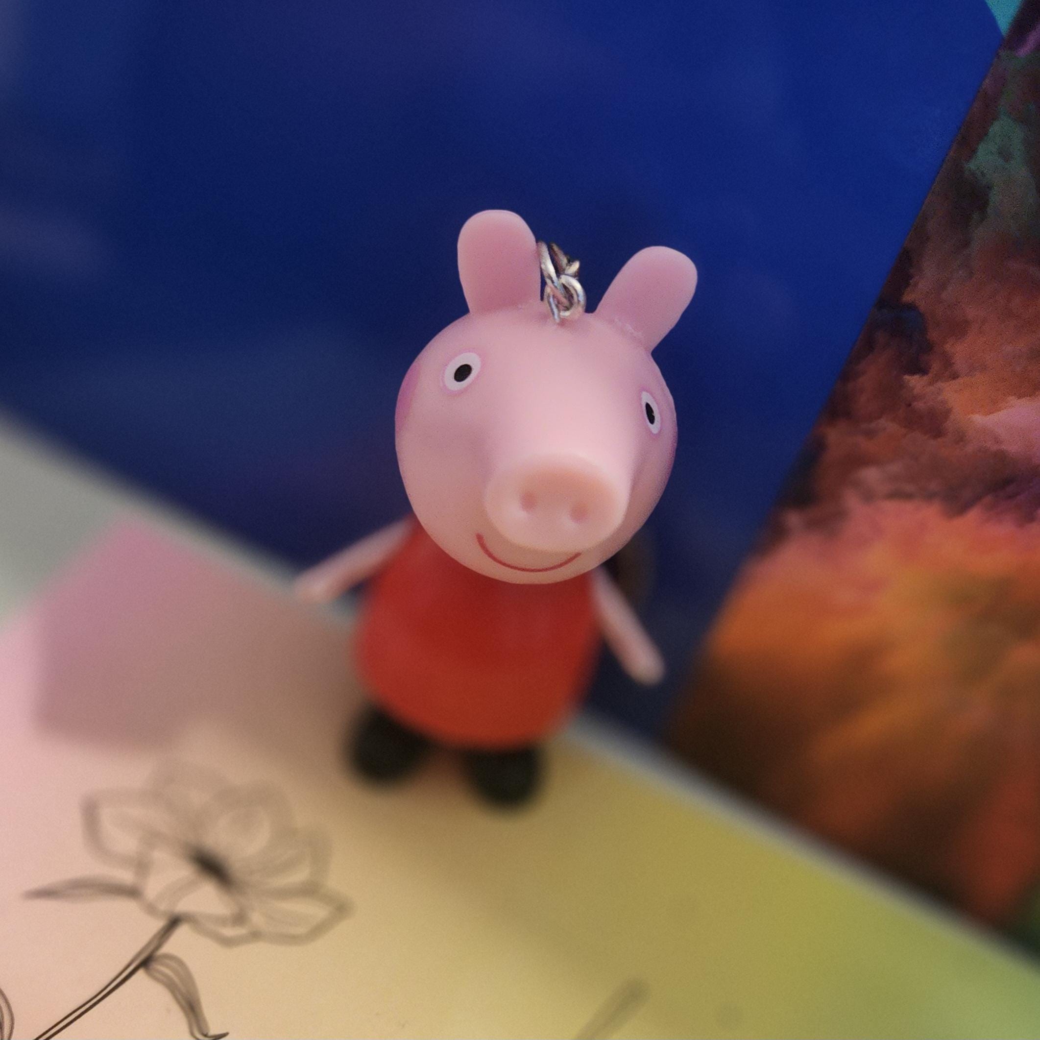 Mini Peppa Pig Keychain
