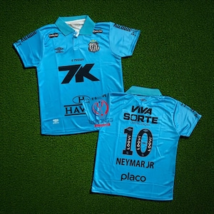 Neymar Blue Santos Jersey - Etsy