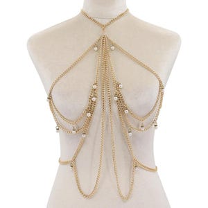 Beaded Rhinestone Bra Top: Burlesque Rave Mermaid Costume