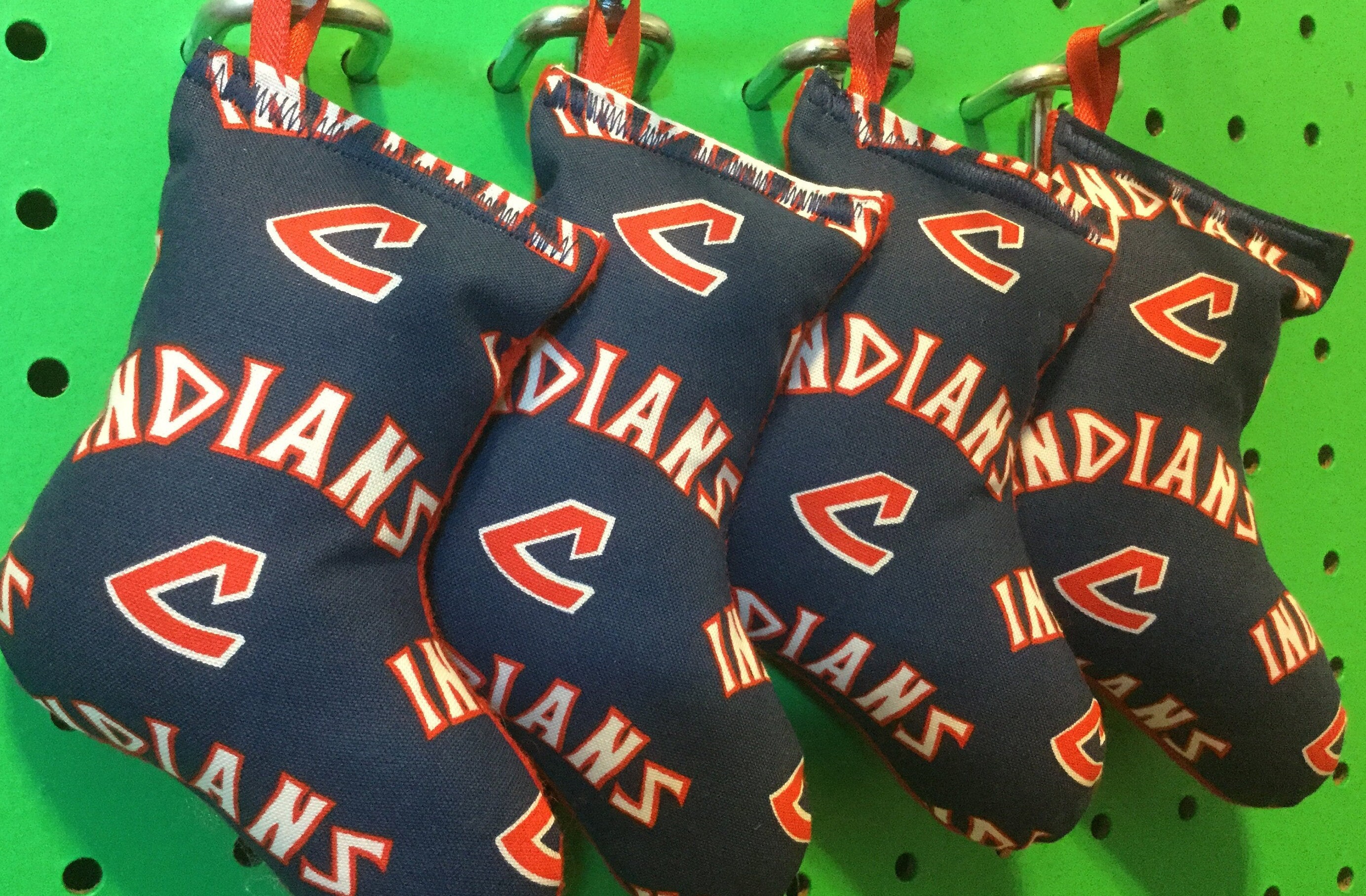 Cleveland Indians Baseball Ornament Block C Pattern Set of ...